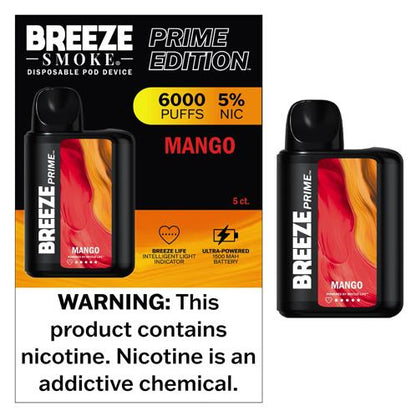 Breeze Prime 6000 Puff Disposable